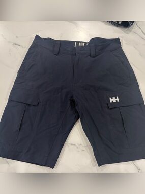 Helly Hansen Navy Cargo Shorts with HH Logo